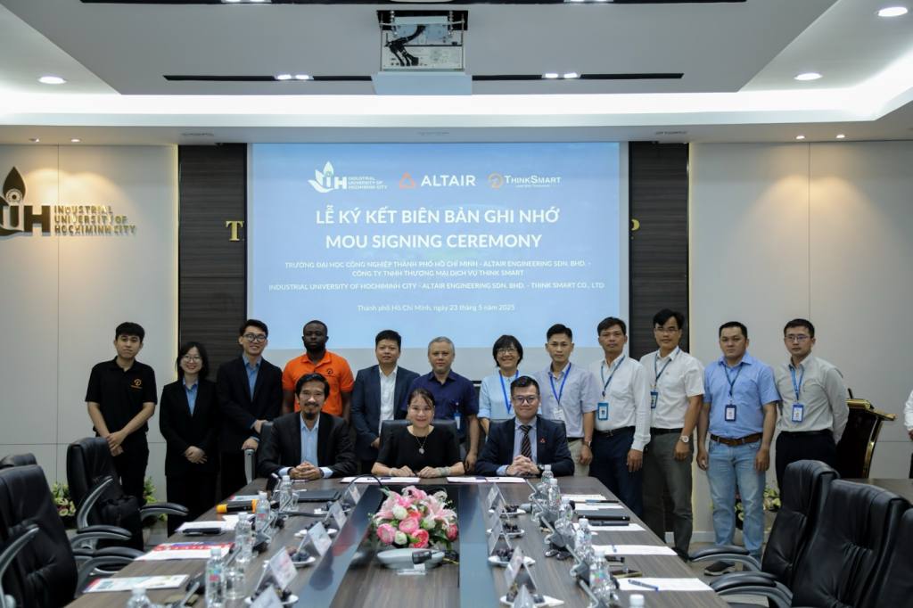 Đại học Công nghiệp TP. HCM ký kết hợp tác chiến lược với Altair Engineering và ThinkSmart