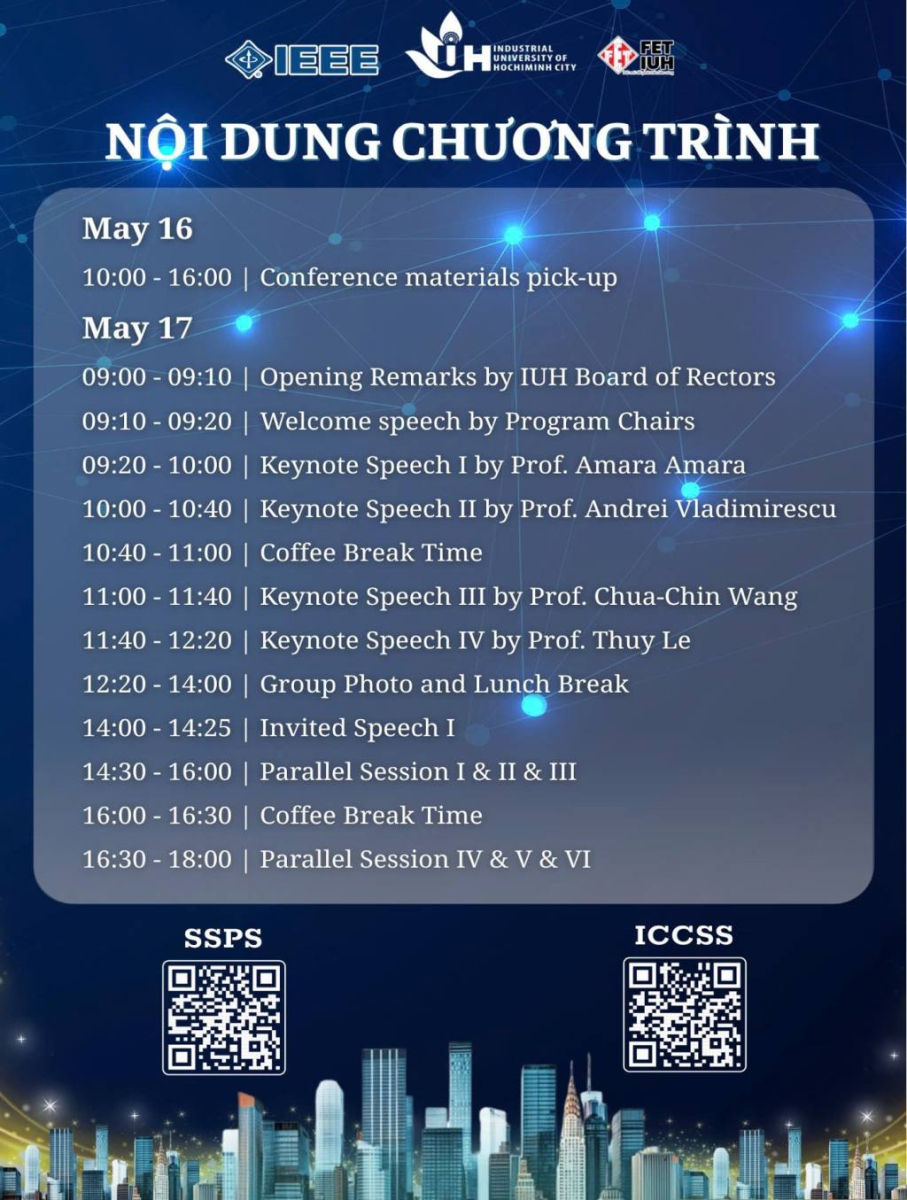 ICCSS 2025 & SSPS 2025: Hai hội nghị quốc tế danh giá đồng tổ chức tại Đại học Công nghiệp TP. HCM