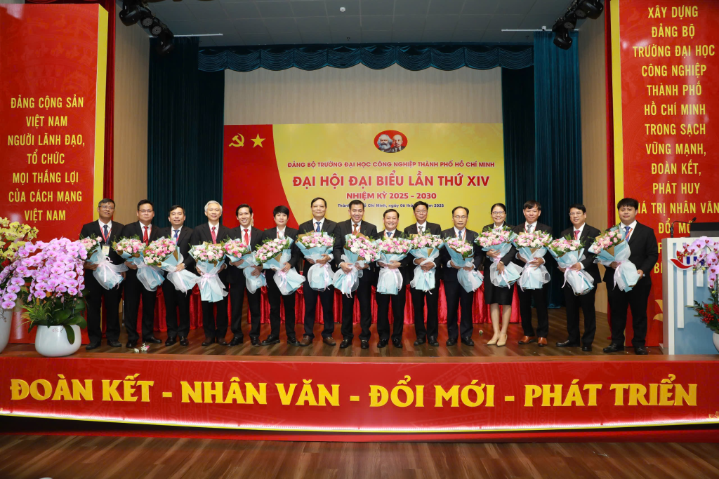 Đại hội Đại biểu Đảng bộ Trường đại học Công nghiệp TP. HCM, nhiệm kỳ 2025 – 2030 thành công tốt đẹp