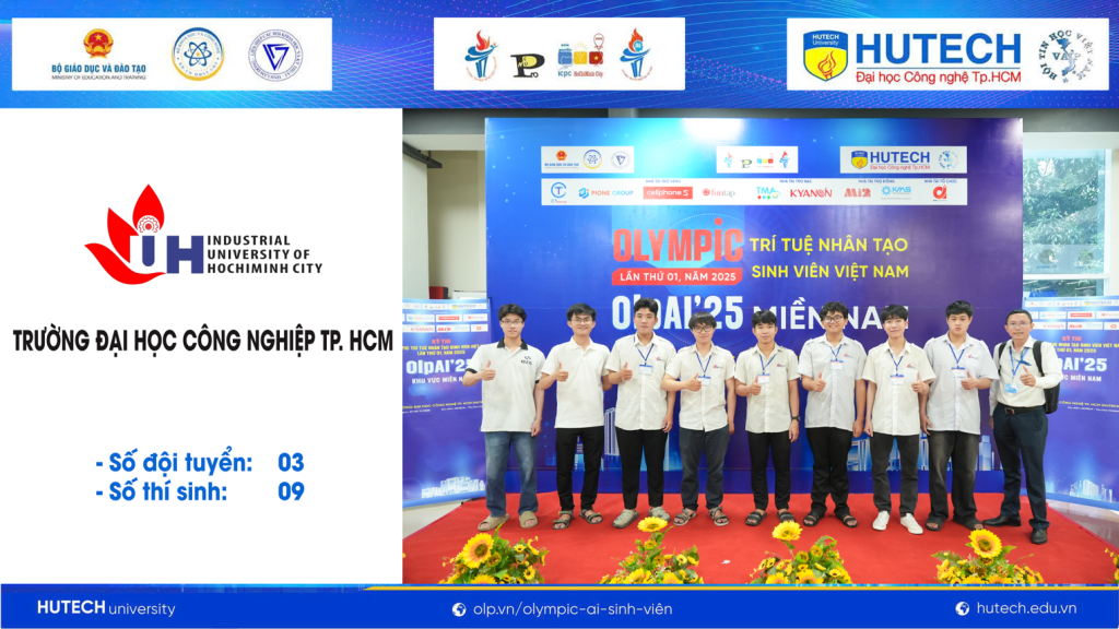 Dấu ấn trí tuệ IUH tại vòng thi khu vực Olympic AI sinh viên 2025