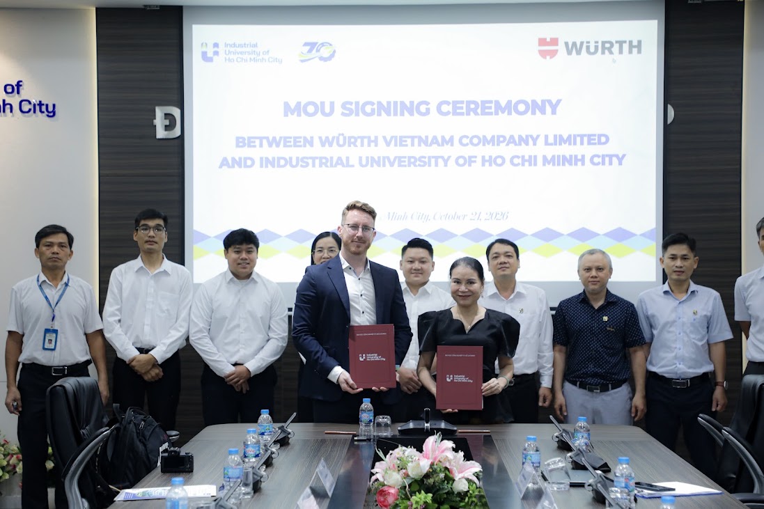  IUH hợp tác Würth Việt Nam, tăng cường đào tạo thực hành cho sinh viên